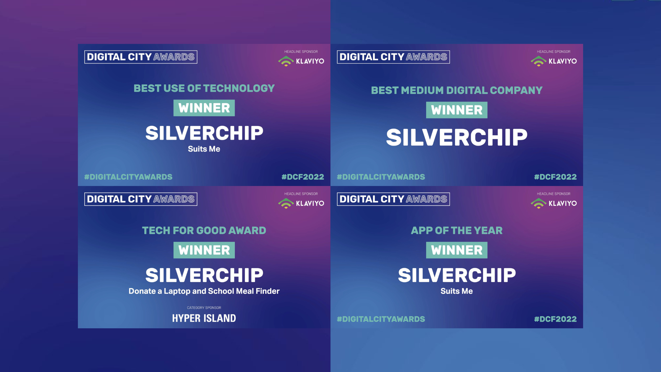 Silverchip Scoops The Quadruple At The Digital City Awards